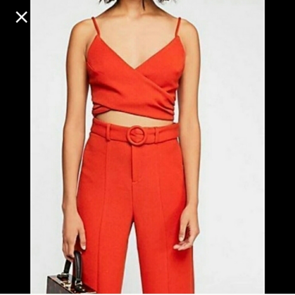Free People burnt orange set NEW W/TAGS - Picture 2 of 4